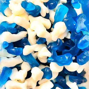 Blue and White Baby Dolphins
