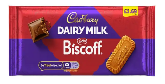 Cadbury Dairy Milk Biscoff 95g Bar