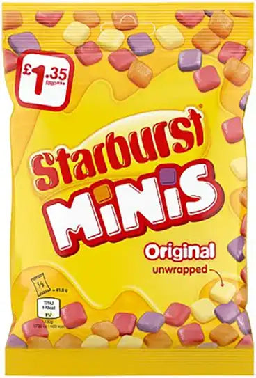 Starburst Minis Vegan Chewy Sweets 125g